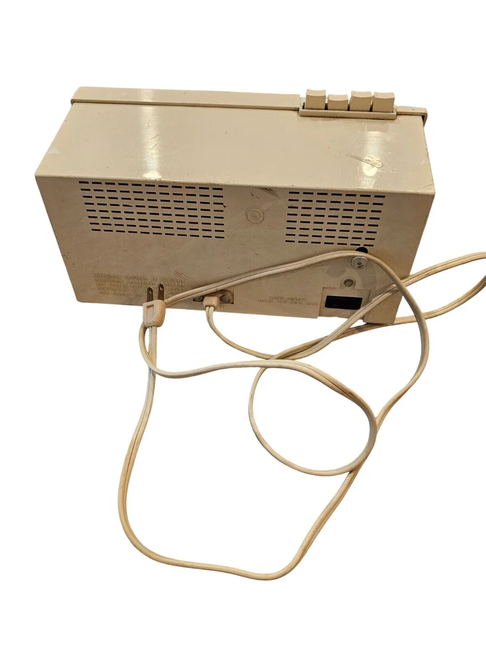 Vintage GE Aquamarine AM Tube Alarm Clock Radio 1960’s AS IS